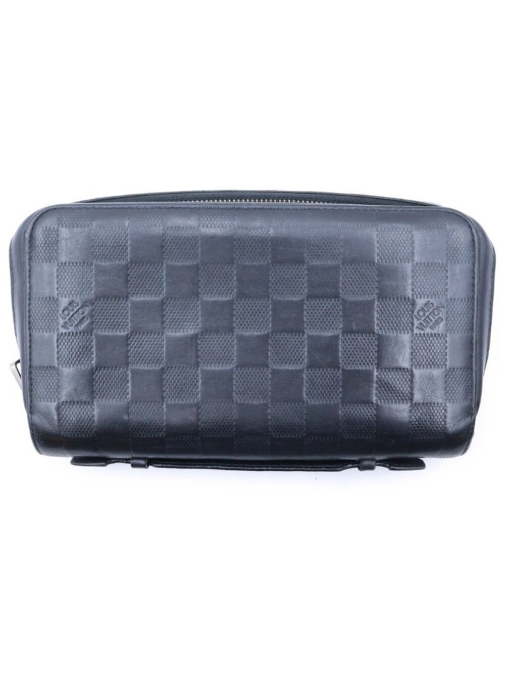 Louis Vuitton Damier Infini Zippy XL Leather Wallet Black